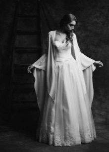 Wedding dress by Anne-Mariee from the 2015 collection with a cape