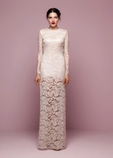 Straight Sleeves Wedding Dress