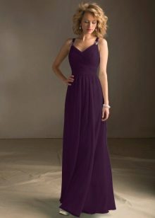 Eggplant Long Dress