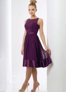 Dress eggplant medium length