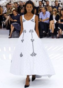 Wedding dress from Chanel with black