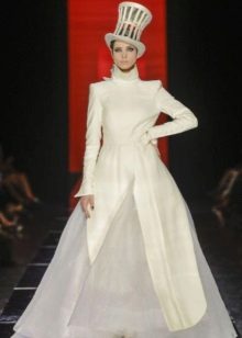 Wedding dress closed from haute couture