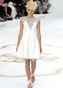 Wedding dress from Chanel short