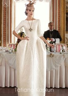 Wedding dress from Tatyana Kaplun from the Lady of quality collection of a complex cut