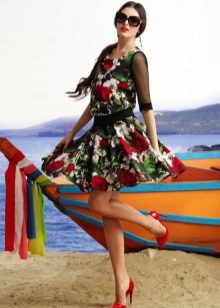 Dress with floral print