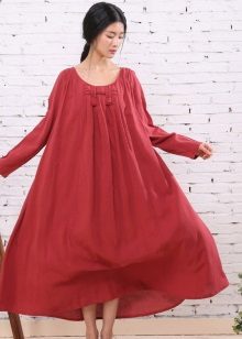 Long loose linen dress