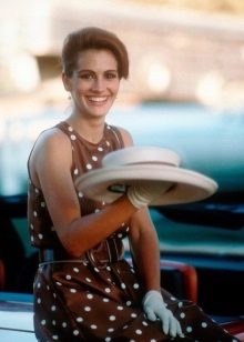 Barna ruha fehér pöttyösben a Pretty Woman - Julia Roberts filmről