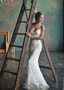 Knitted wedding dress by Anna Radaeva