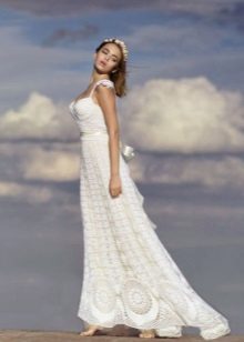 Knitted wedding dress by Anna Radaeva