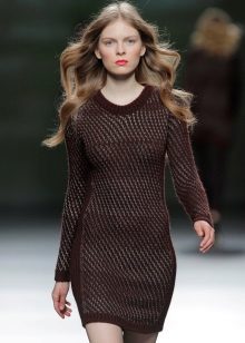 Wool knitted sweater dress