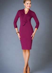 Wool dress purple