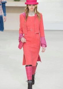 Tweed dress from Coco Chanel pink