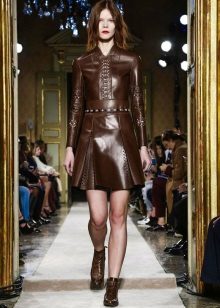 Eco-leather dress