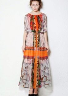 Ethno-boho dress with sleeves