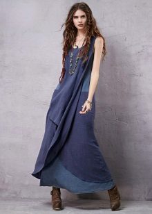 A dress in a boho style for everyday denim