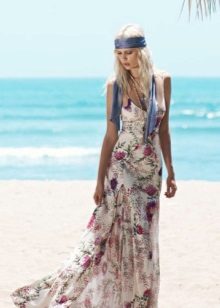 Summer dress in the style of boho mermaid