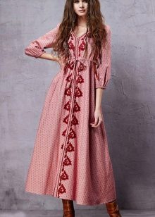 Boho Rustic Midi Dress