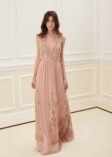 Dress in the style of boho evening long