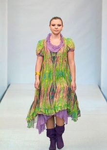 Dress in the style of boho for full layer