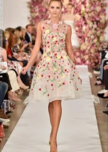 flower poplin dress