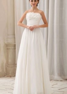 wedding dress with open bodice