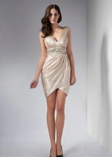 Summer elegant satin dress