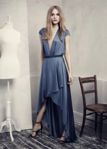 Asymmetrical wrap dress