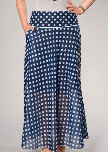 Chiffon Polka Dot Skirt