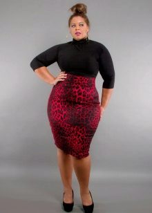  animal print pencil skirt for obese women