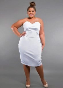 summer white pencil skirt for obese women