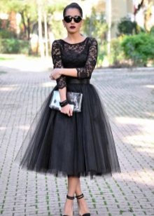 evening image with a tulle skirt-sun