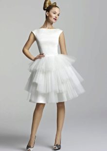 white puffed skirt