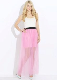 tender pink skirt with elastic