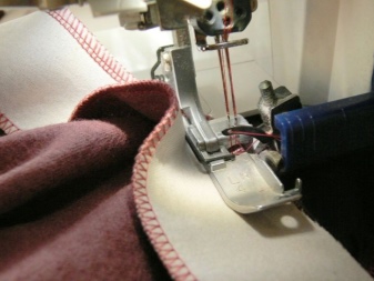 Sewing the dressing on the dress - step 2