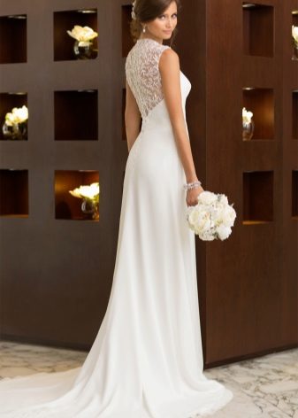 Straight wedding dress