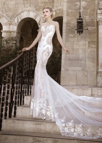 Lace Wedding Dress with Train