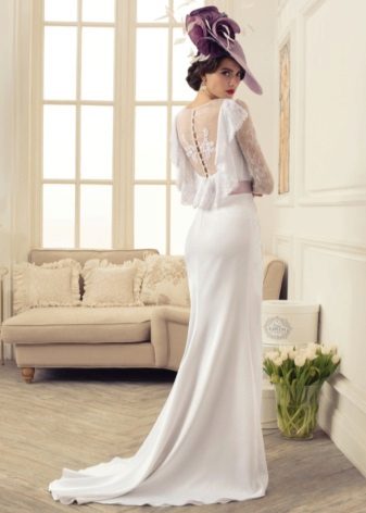 Wedding dress with open tracery back from the collection Tired of the luxury of Tatiana Kaplun