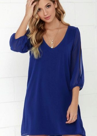 Short navy blue dress