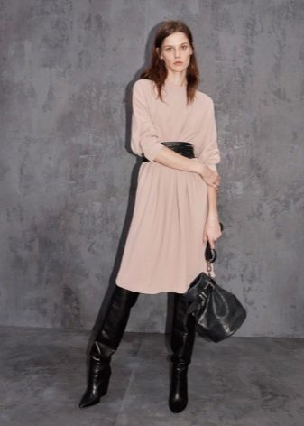 Casual woolen dress