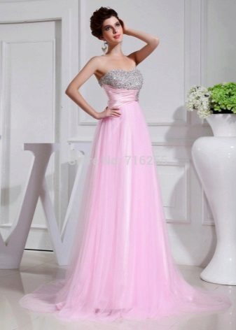 pink wedding dress