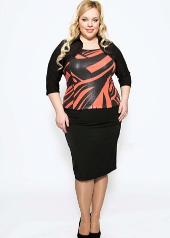  pencil skirt for obese women with a bolero