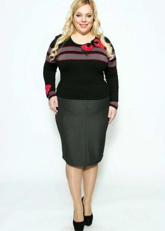  tightly woven pencil skirt for obese women