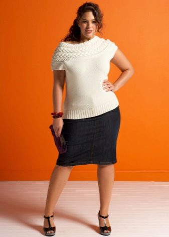 denim pencil skirt for obese women