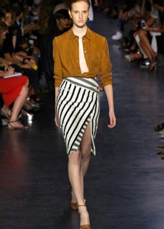 skirt with diagonal strap