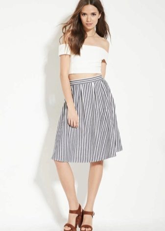 Skirt half stripes