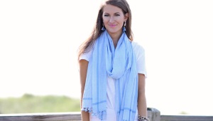 Blue scarf