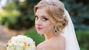 Wedding hairstyles with a veil on medium hair: what are and how to make them?