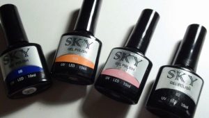 Features and palette of shades gel Sky