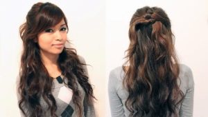 Beautiful hairstyles with half hair