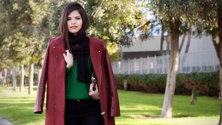 Burgundy coat